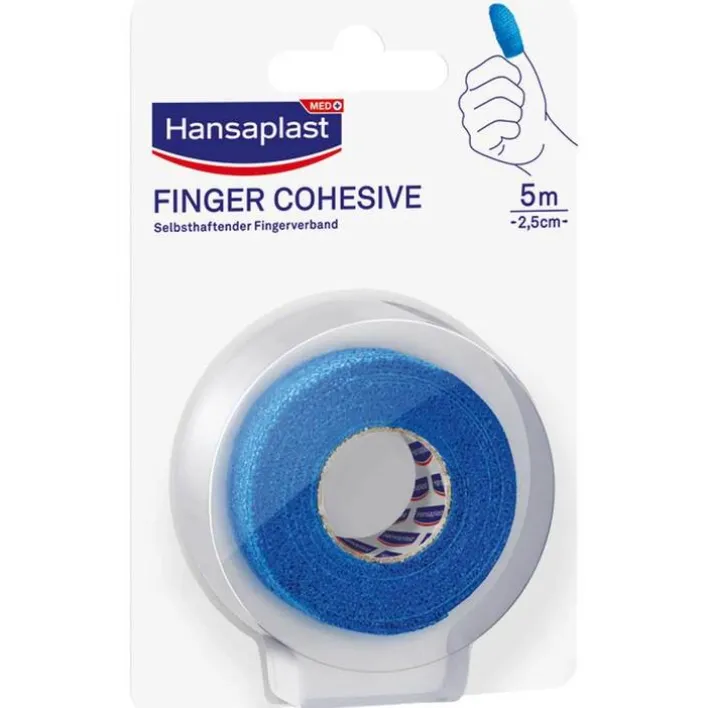 Hansaplast Fingerverband selbsthaftend 2,5 cmx5 m blau, 1 St> Wundpflaster