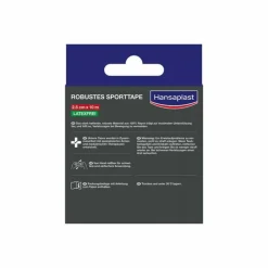 Hansaplast robustes Sporttape 2,5 cmx10 m weiß, 1 St