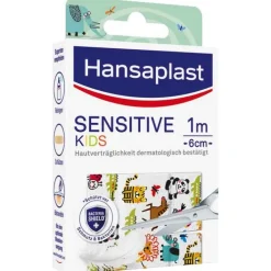 Hansaplast Sensitive Kinder Pflaster 6 cmx1 m, 1 St><noscript><img width=