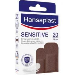 Hansaplast SENSITIVE Pflasterstrips Hautton dark, 20 St> Strips