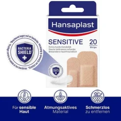 Hansaplast SENSITIVE Pflasterstrips Hautton light, 20 St