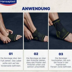 Hansaplast Sport Fußgelenk-Bandage Größe S/M, 1 St><noscript><img width=