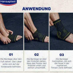 Hansaplast Sport Fußgelenk-Bandage Größe L/XL, 1 St