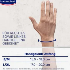 Hansaplast Sport Handgelenk-Bandage Größe S/M, 1 St><noscript><img width=