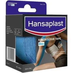 Hansaplast Sport Kinesiologie Tape 5 cm x 5 m blau, 1 St> Kinesio Tape
