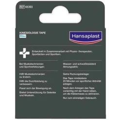 Hansaplast Sport Kinesiologie Tape 5 cm x 5 m blau, 1 St> Kinesio Tape