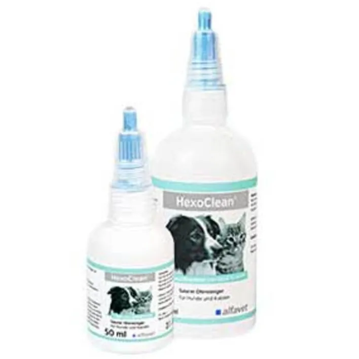 Alfavet Hexoclean saurer Ohrreiniger für Hunde und Katzen, 50 ml> Ohren, Augen & Zähne|Ohren, Augen & Zähne