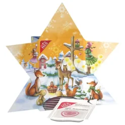 H&S Adventskalender Stern Filterbeutel, 24 St> Früchtetee