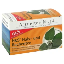 H&S Tee H&S Hals- und Rachentee Filterbeutel, 20X2.5 g> Halsschmerztabletten