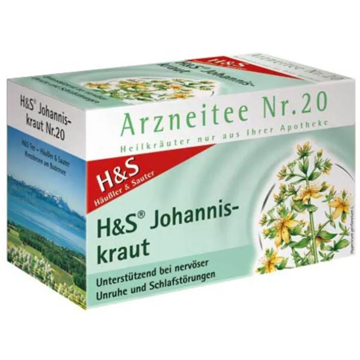 H&S Tee H&S Johanniskraut Filterbeutel, 20X2.0 g> Beruhigungstee