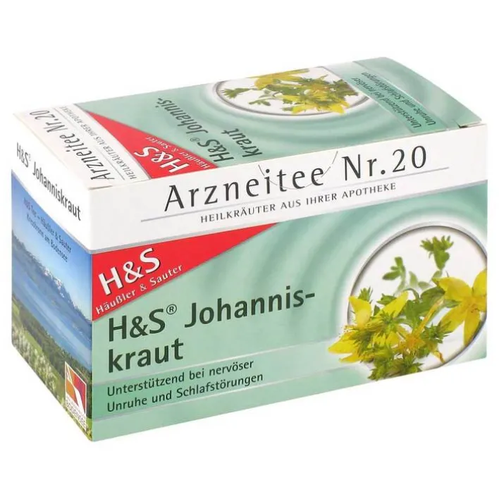 H&S Tee H&S Johanniskraut Filterbeutel, 20X2.0 g> Beruhigungstee