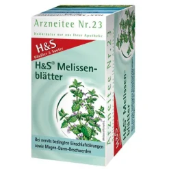 H&S Tee H&S Melissenblättertee Filterbeutel, 20X1.5 g> Beruhigungstee