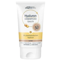 Medipharma Cosmetics Hyaluron Sonnenpflege Gesicht LSF 50+ getönt, 50 ml> Lsf 50+