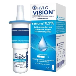 Hylo-Vision ® Safedrop 0,1% Augentropfen, 10 ml> Augentropfen Trockene Augen