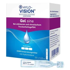 Hylo-Vision Gel sine Einzeldosispipetten, 20X0.35 ml> Augentropfen Trockene Augen