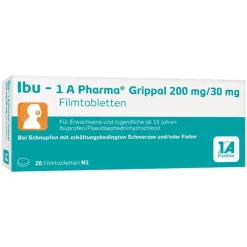 Ibu-1A Pharma Grippal 200 mg / 30 mg Filmtabletten, 20 St