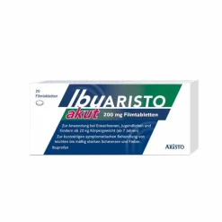 Aristo Ibu akut 200 mg Filmtabletten, 20 St> Zahnschmerztabletten|Kopfschmerztabletten