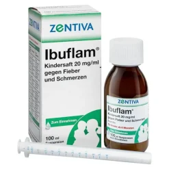 Ibuflam Kindersaft 2% gegen Fieber und Schmerzen Suspension, 100 ml>Kinder Fiebermittel Kinder