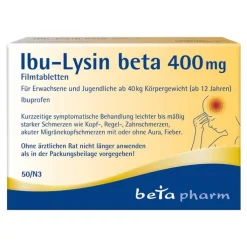 Ibu-Lysin beta 400 mg Filmtabletten, 50 St