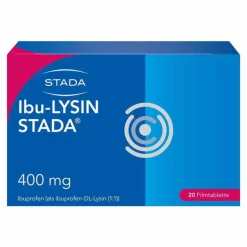 Stada Ibu-LYSIN ® 400 mg Filmtabletten, 20 St> Zahnschmerztabletten|Regelschmerzen Tabletten