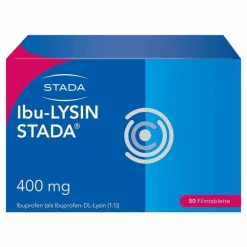 Stada Ibu-LYSIN ® 400 mg Filmtabletten, 50 St> Zahnschmerztabletten|Regelschmerzen Tabletten