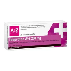 AbZ Ibuprofen 200 mg Filmtabletten, 20 St>Kinder Zahnschmerztabletten|Regelschmerzen Tabletten