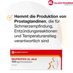 IBUPROFEN AL akut 400 mg Filmtabletten, 10 St