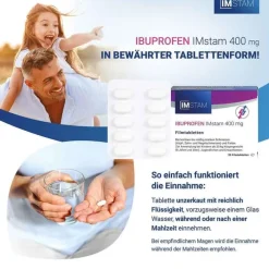 IMstam healthcare GmbH IBUPROFEN IMstam 400 mg Filmtabletten, 20 St><noscript><img width=