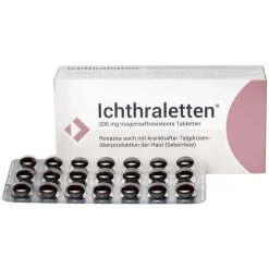 Ichthraletten® 200 mg Tabletten bei Rosazea, 168 St