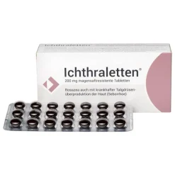Ichthraletten® 200 mg Tabletten bei Rosazea, 84 St