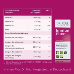 Dr. Koll Immun Plus Gemmo Komplex Vit.B6 B12 Selen, 50 ml><noscript><img width=