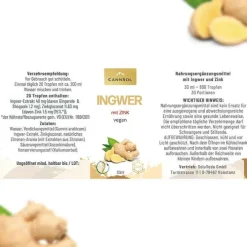 CannSol Ingwer-Zink Tropfen, 30 ml> Zink