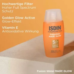 Isdin Fotoprotector Fusion Water Magic glow LSF 50, 50 ml><noscript><img width=