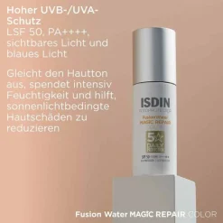 Isdin Fotoprotector Fusion Water Magic Repair Color, 50 ml> Gesicht|Empfindliche Haut