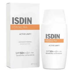 ISDIN Fotoultra Active Unify Fusion Fluid, 50 ml> Lsf 50+|Gesicht