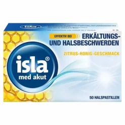isla® med akut Pastillen Zitrus-Honig-Geschmack, 50 St