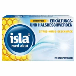 isla® med akut Pastillen Zitrus-Honig-Geschmack, 20 St