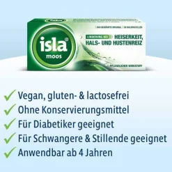 Isla Moos Pastillen, 120 St> Hustenstiller|Halsschmerztabletten