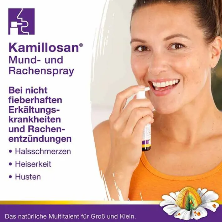 Kamillosan Mund- und Rachenspray, 30 ml> Zahnfleischentzündung Medikamente|Halsschmerztabletten