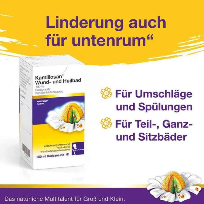 Kamillosan ® Wund- und Heilbad, 500 ml> Hämorrhoiden Salbe|Wund- & Heilsalbe