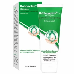 Ketozolin 2 % Shampoo , 2x120 ml>Kinder Haut|Anti Schuppen Shampoo