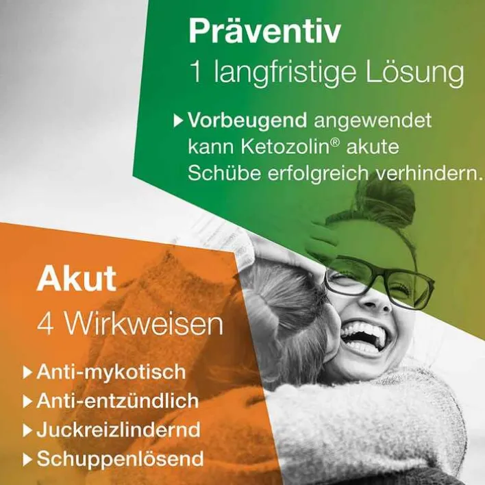 Ketozolin 2 % Shampoo , 2x120 ml>Kinder Haut|Anti Schuppen Shampoo