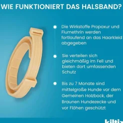 Kiltix für mittelgroße Hunde Halsband, 1 St