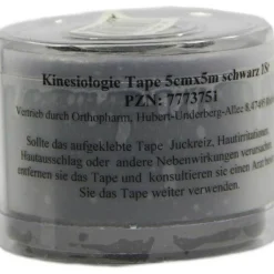 Kinesiologie Tape 5 cm x 5 m schwarz, 1 St