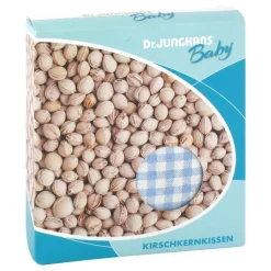 Kirschkernkissen 10x10cm Baby weiß / blau kariert, 1 St