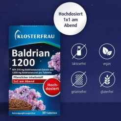 Klosterfrau Baldrian 1200 Tabletten, 30 St><noscript><img width=