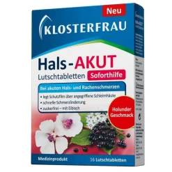 Klosterfrau Hals-Akut Lutschtabletten, 16 St> Halsschmerztabletten
