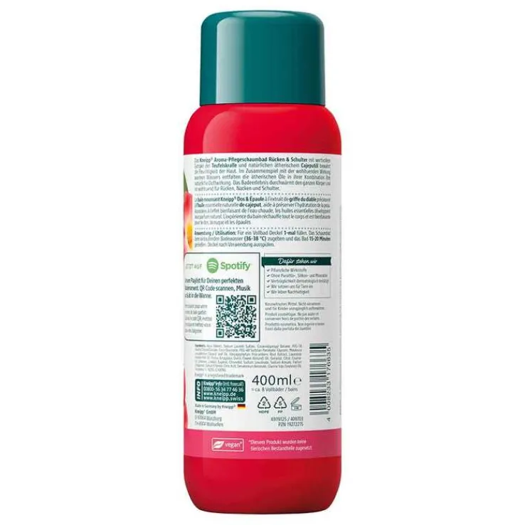 Kneipp Aroma-Pflegeschaumbad Rücken & Schulter, 400 ml