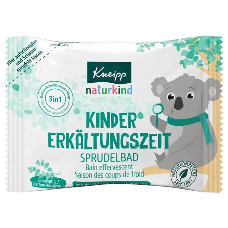 Kneipp naturkind Kinder Erkältungszeit Sprudelbad, 80 g