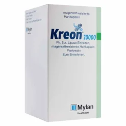 Kreon 20.000 Ph.Eur.Lipase Einheiten magensaftresistent Hartkapseln , 100 St